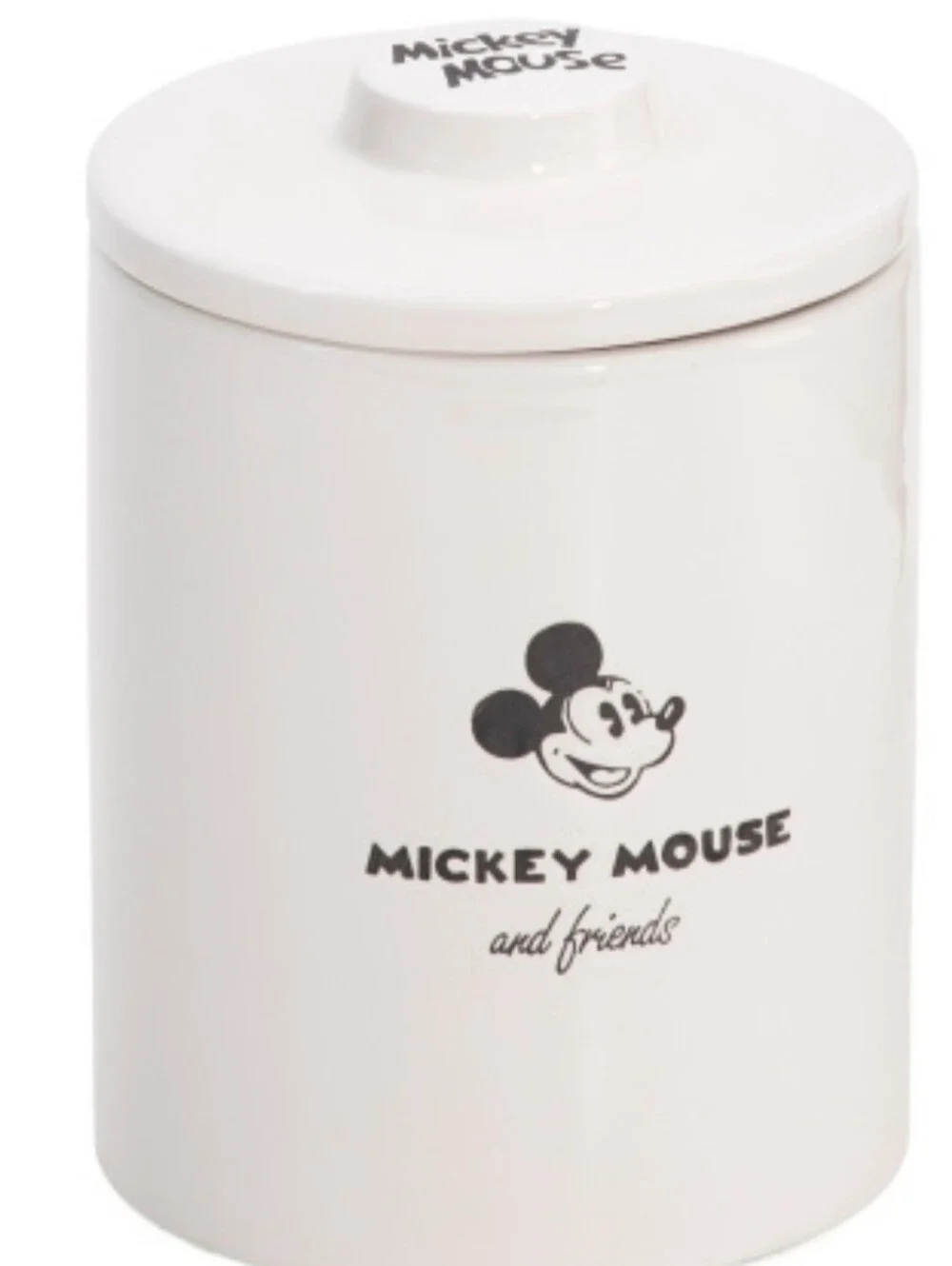 Disney Mickey Mouse Ceramic Canister w/ Lid